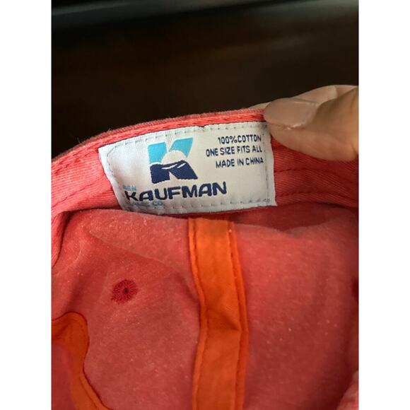 Kaufman Women's Pink 100% Cotton Marathon Adjustable Strap Baseball Hat - Picture 5 of 6